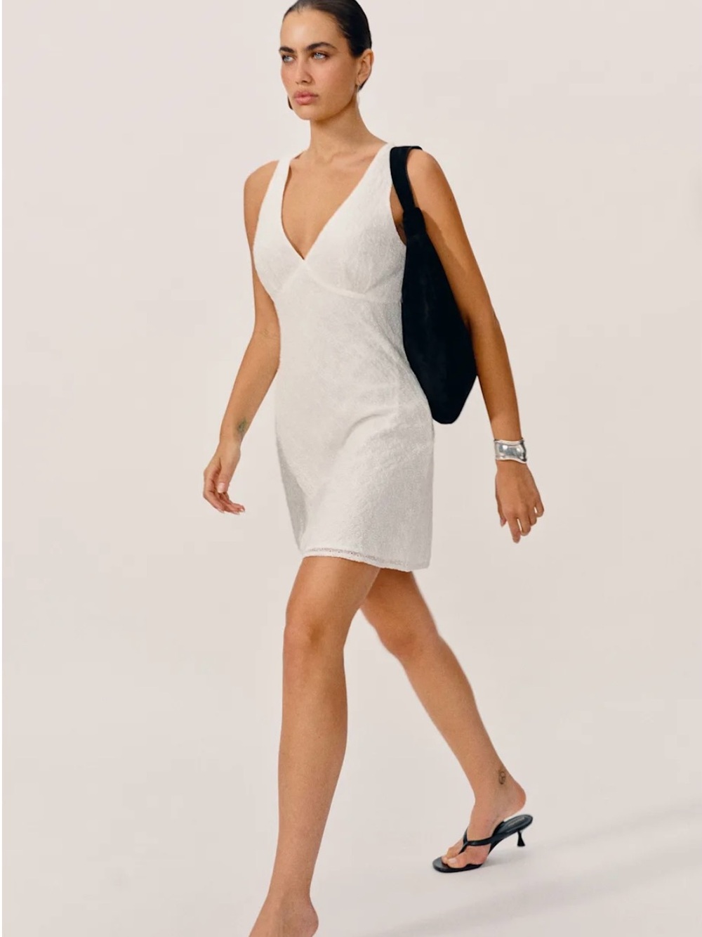 Reformation Calix Dress in White - Picture 2 of 6
